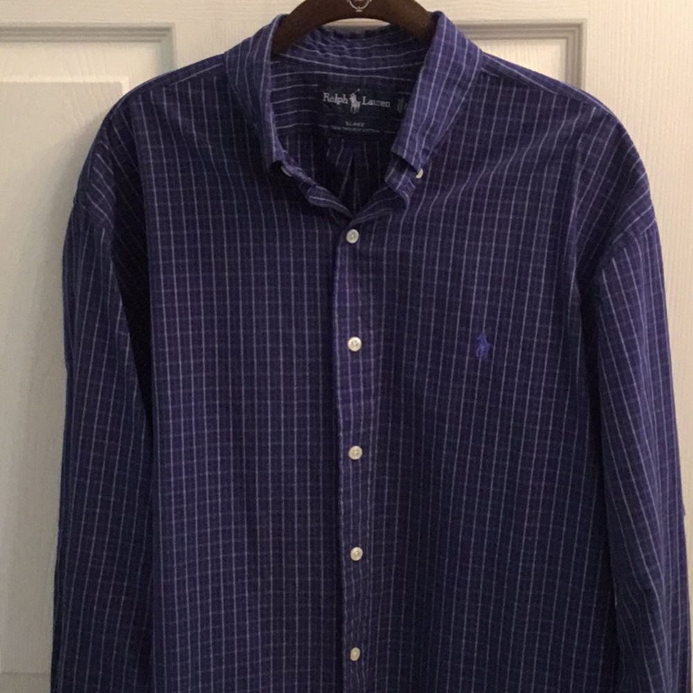Ralph Lauren Blue Casual Button Down Shirt